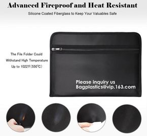 China High Quality Fireproof Felt A4 Document File Folder Bag For Office,Fireproof Explosion-proof Lipo battery safe Bag factory