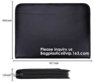 China Small fireproof safe waterproof bag fire safety for phone,Briefcase File Folder Envelope Zipper Handbag Double-layer Doc factory