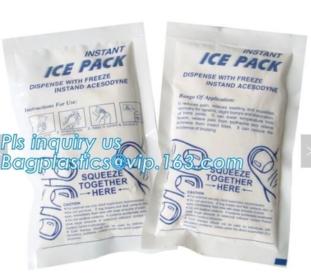 buy breastmilk lunch bag cooler plastic reusable ice pack, 250g gel water injection ice bag for fresh food, oem water inject online manufacturer