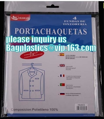buy Dry cleaning plastic non-woven garment bags dust cover for clothes storage,Clear Vinyl Showerproof PEVA Plastic Garment online manufacturer