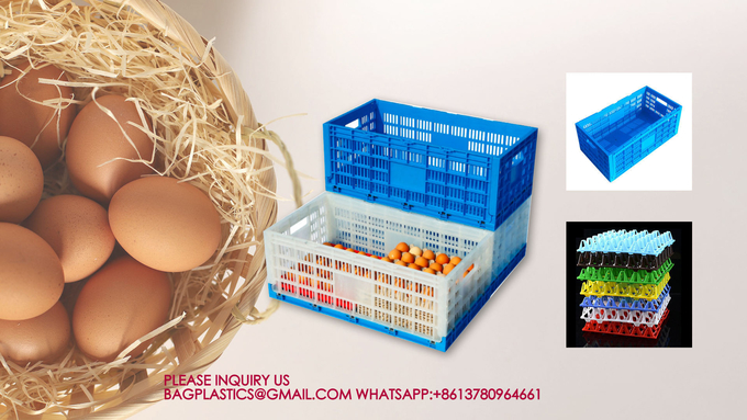 Foldable Egg Basket Turnover Box,Egg Tray Transportation Tool, Egg Transport Basket 0