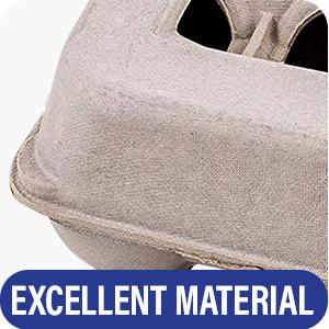 Biodegradable Paper Pulp Egg Carton Recyclable Pulp Fiber Chicken Egg Tray Cover Packaging Box Large Blank Egg Cartons, Bulk Pack for Large Eggs, Custom Branding, Safe & Secure Egg Storage 3