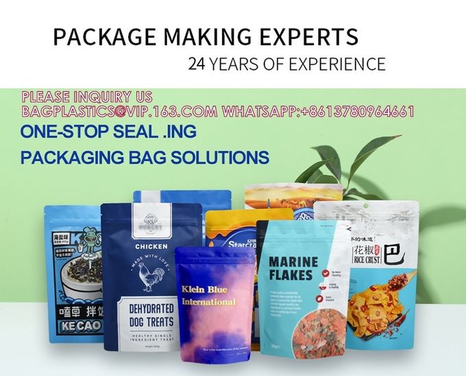 Custom Printed Food Packaging Bag Aluminum Foil Mylar Zipper Ziplock Bag Stand Up Pouch For Nuts Snack 1