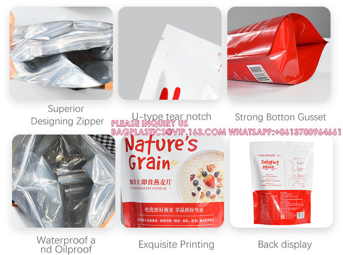 Custom Printed Candy Smell Proof Foil Stand Up Pouch Ziplock Packaging Mylar Bags 9