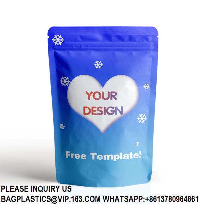 Matte Resealable Ziplock Packaging Stand Up Pouch Candy Cookie Smell Proof 3.5g Mylar Bag 4