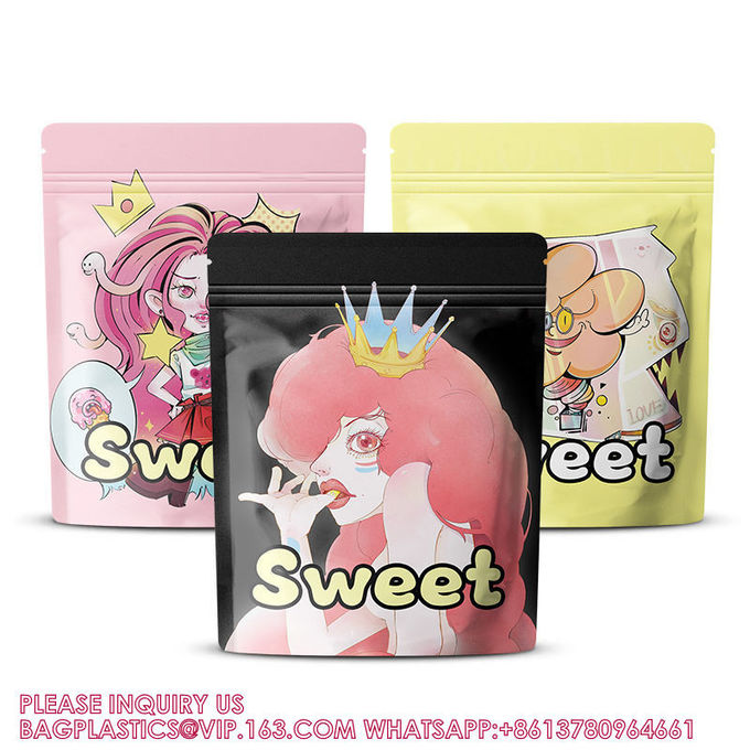Custom Manufacturer Printing Resealable Ziplock Matte Recyclable Sealed Mylar Bags 1