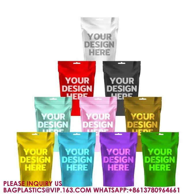 Branded Package Cookie Gummy Plantain Chips Ziplock Polypropylene Mylar Food Pouch 0