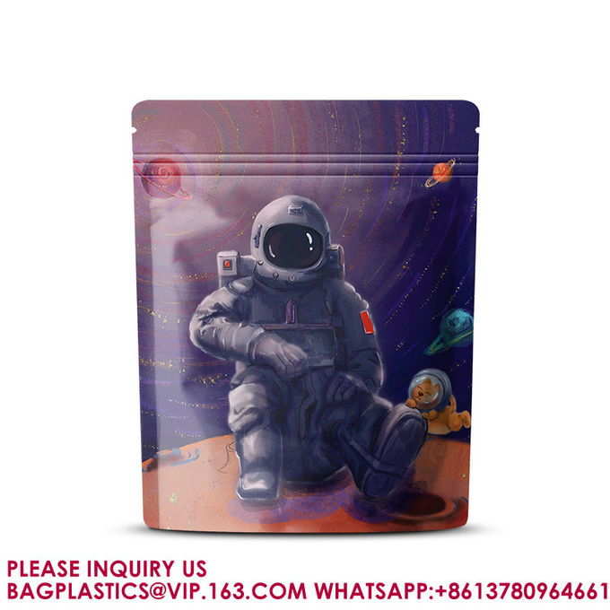 Custom Logo Storage Laminated Candy Sealable ChildProof Eco Friendly Mylar Packing Bag 0