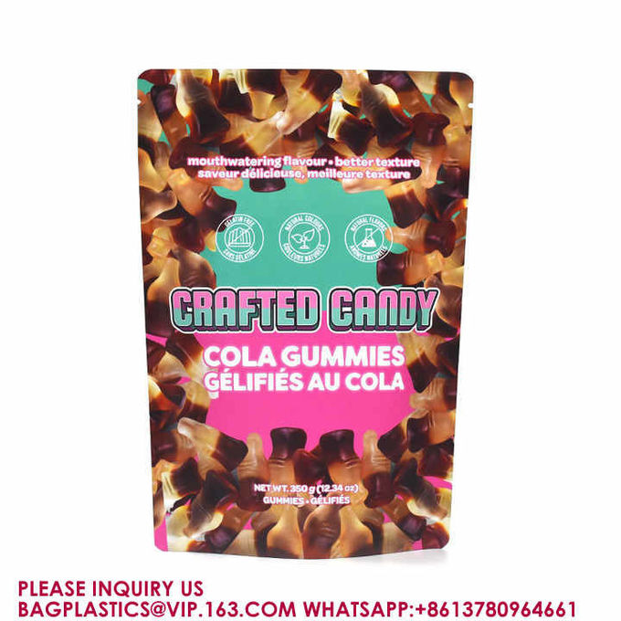 Baggies Aluminium Foil Ziplock Mylar Chamoy Candy Bag Stand Up Pouch Bag With Zipper seal 0