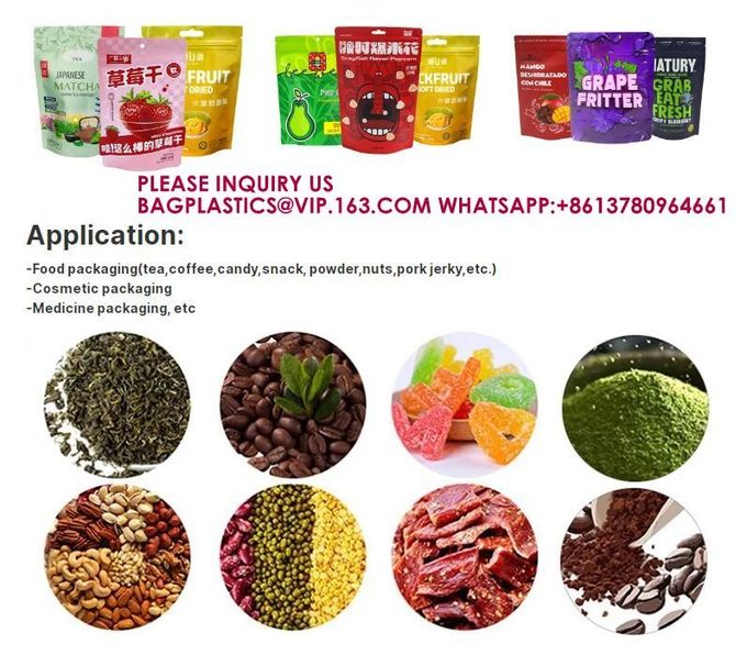 Resealable Stand Up Pouches For Long Term Storage Holographic Design Sealable Packaging 6
