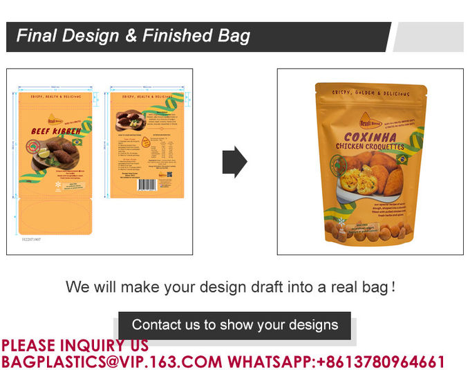 Resealable Stand Up Pouches For Long Term Storage Holographic Design Sealable Packaging 4