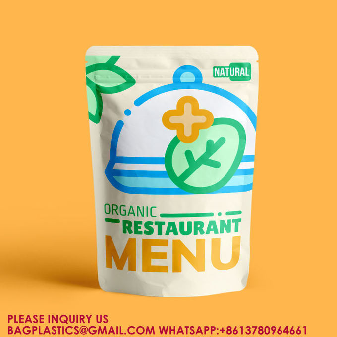 Stand Up Pouch Flat Pouch Spout Pouch Mylar Bag Film Roll Frosted Zipper Bag Packaging Bag 3