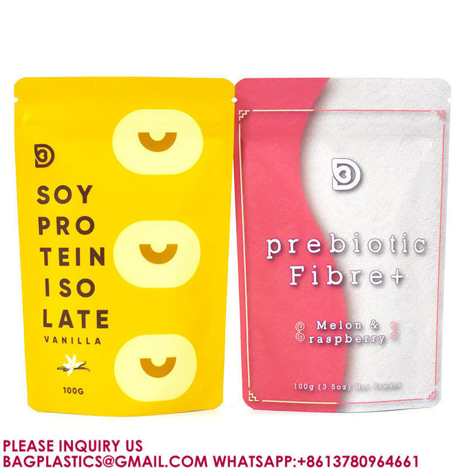 Reclosable Resealable Ziplock Food Grade Stand Up Pouch Plastic Smell Proof Mylar Bags 1