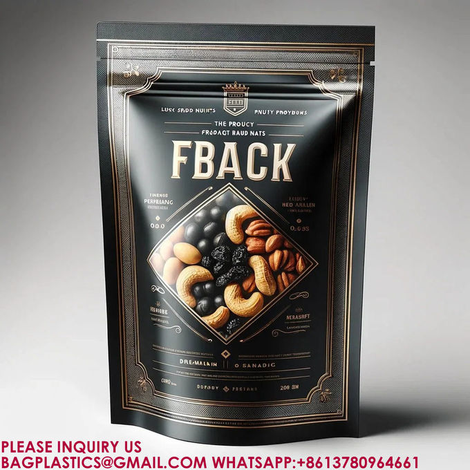 Resealable Food Packaging Stand Up Pouches Dried Fruit Snacks Zip Bags Self-Sealing Bags 1