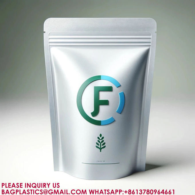 Packaging Zip Resealable Stand Up Pouch Food Packing Candy Biscuit Nut Aluminum Foil Bag 3