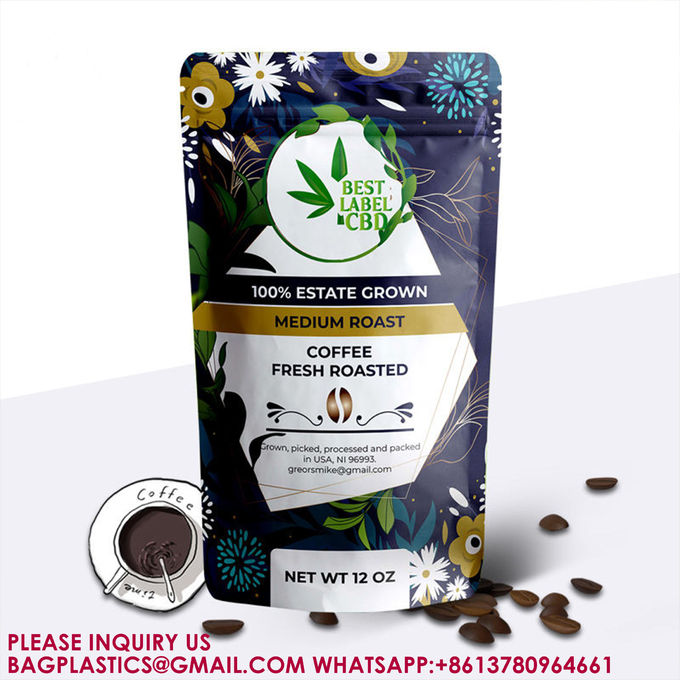 Resealable Stand Up Pouch ZipLock Aluminum Foil Bag Packing Snack Food Seal Packaging Bag 1