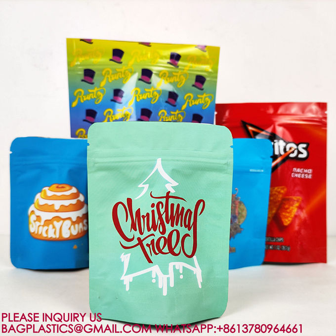 Sustainable Aluminum Foil Bag Candy Biscuit Nut Food Bag Packaging Sealed Zipper Bag 1