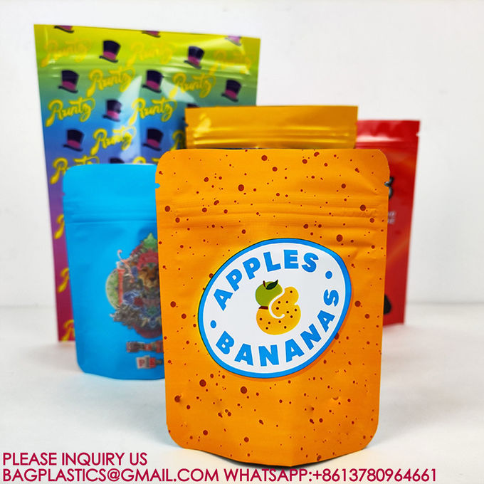 Sustainable Aluminum Foil Bag Candy Biscuit Nut Food Bag Packaging Sealed Zipper Bag 0