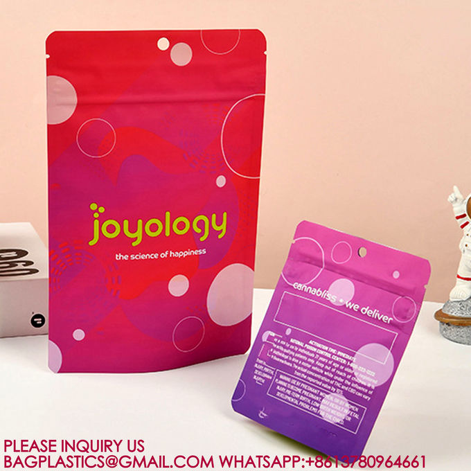Custom Heat Seal Packaging Bag Zip Lock Seal Storage Stand-Up Pouch Plastic Packaging 3