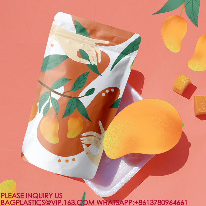 Food Storage Bag Zipper Lock Sealed Bag Pla Packing Candy Nut Snack Stand-Up pouch Bag 2