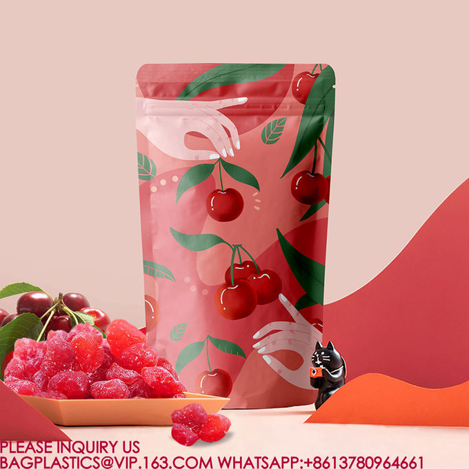 Food Storage Bag Zipper Lock Sealed Bag Pla Packing Candy Nut Snack Stand-Up pouch Bag 1