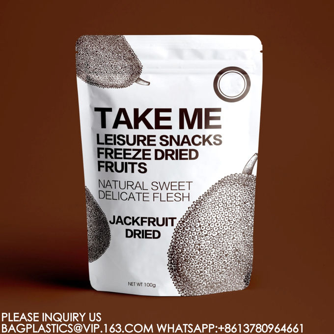 Foil Bag Coffee Beans Snacks Dried Fruit Bag Zip Lock Plastic Packaging Stand-Up Pouch 1