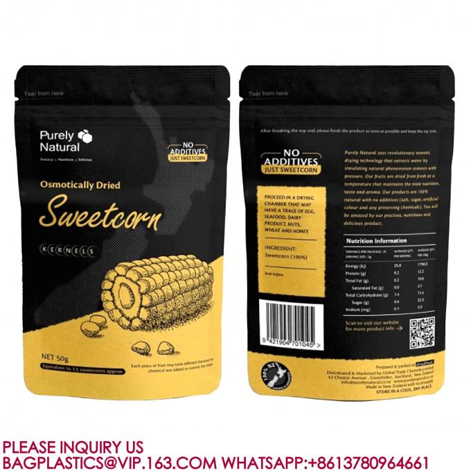 Food Packaging Bags Sweets Biscuits Nuts Zip Bags Plastic Packaging Aluminium Foil Bags 4