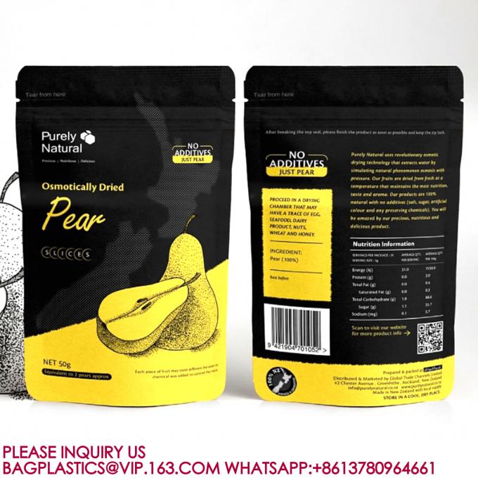 Food Packaging Bags Sweets Biscuits Nuts Zip Bags Plastic Packaging Aluminium Foil Bags 0