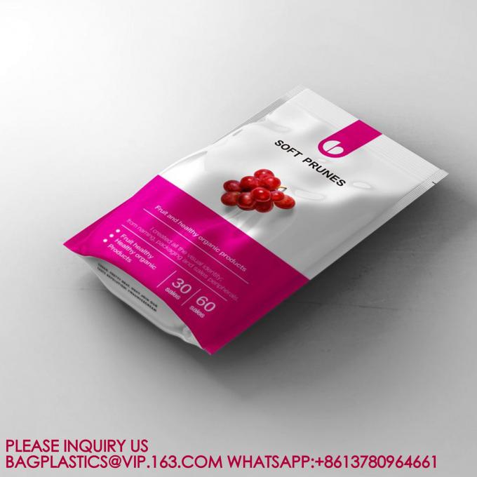 Kraft Paper Stand-Up Pouch Nuts Tea Dried Fruit Sealed Packing Bag Packaging Zipper Bag 2