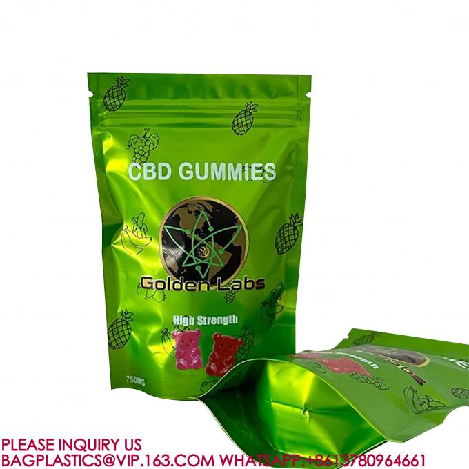 eco-friendly Foil Bag Self-Standing Zipper Bag Pla Packaging Candy Biscuit Nut Snack Bag 4