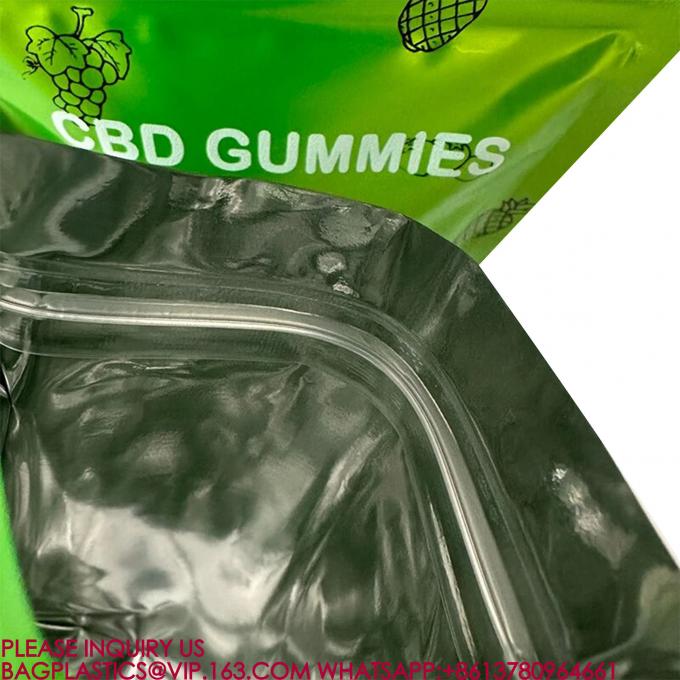 eco-friendly Foil Bag Self-Standing Zipper Bag Pla Packaging Candy Biscuit Nut Snack Bag 2