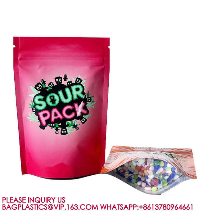Bags Biodegradable Packing Sweets Biscuits Nuts Food Storage Bags Resealable Zipper Bags 3