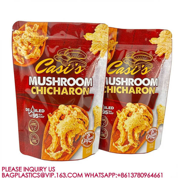 Bags Biodegradable Packing Sweets Biscuits Nuts Food Storage Bags Resealable Zipper Bags 0