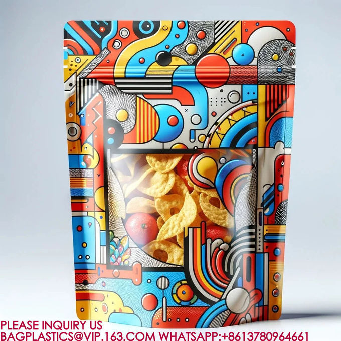 Pouch Pla Packaging Food Biscuits Snacks Mylar Packaging Bag Sealed Aluminum Foil Bag 1