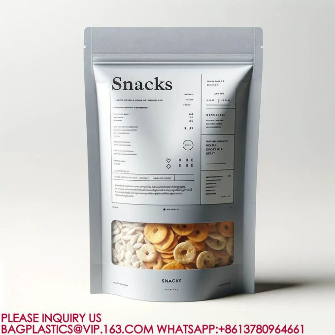 Pouch Pla Packaging Food Biscuits Snacks Mylar Packaging Bag Sealed Aluminum Foil Bag 0