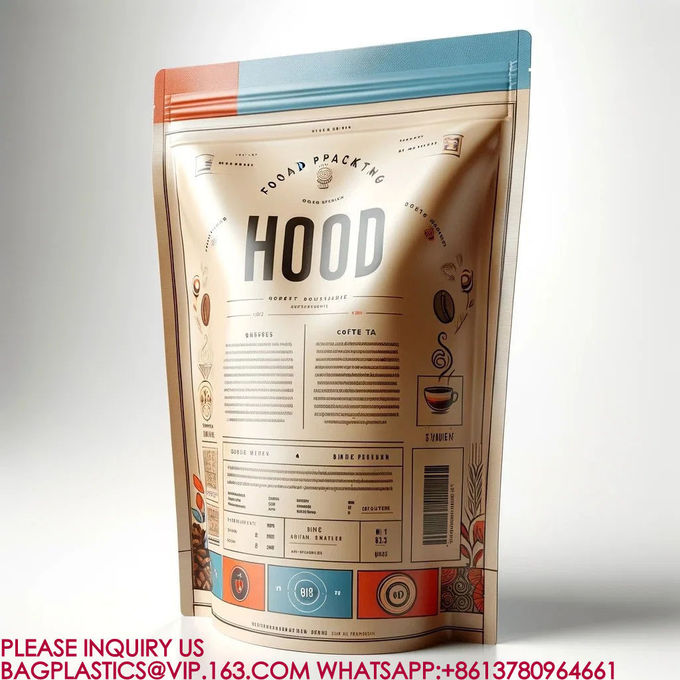 Food Packaging Bags Reusable Mylar Bags Plastic Packaging Candy Cookies Snack Bags pack 1