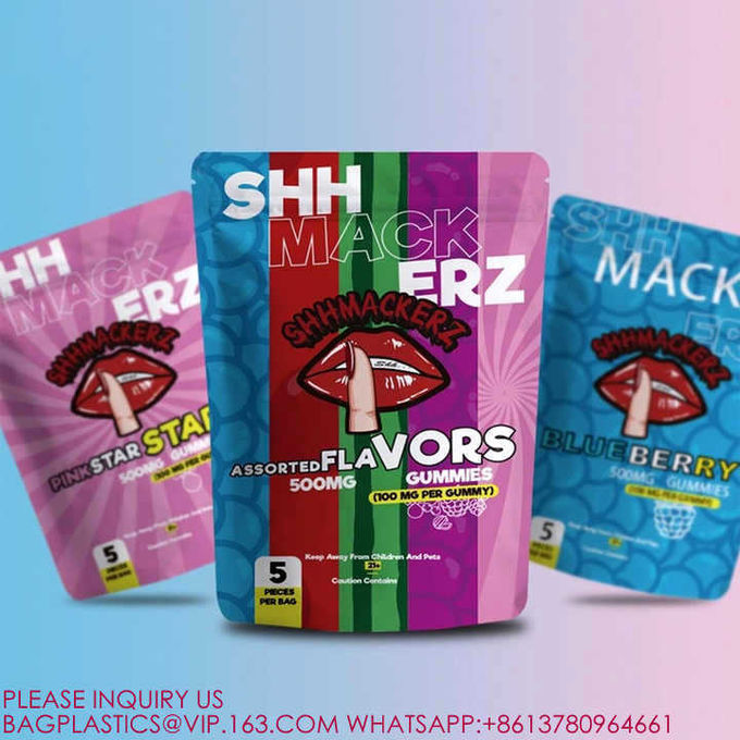 Snack Plastic Packaging Stand-Up Pouch Seal Zipper Food Bag With Tear Aluminum Foil Bag 3