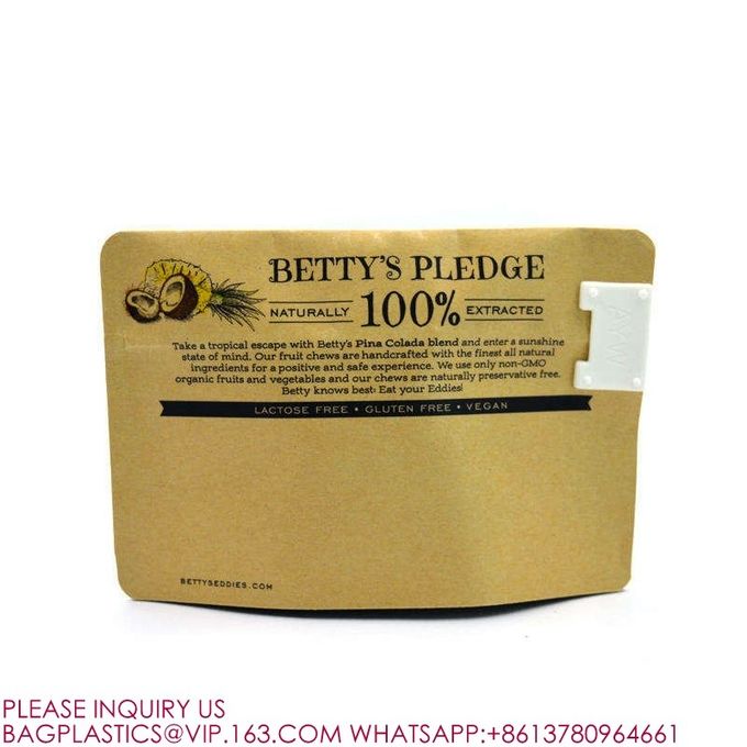 Custom Resistant Biodegradable Packaging Zip Lock Childproof Mylar Child Proof Exit Bags 1