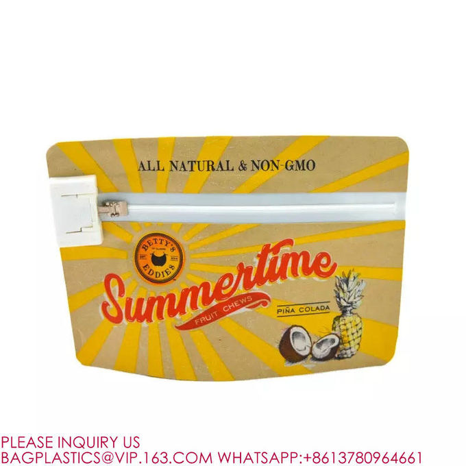 Custom Resistant Biodegradable Packaging Zip Lock Childproof Mylar Child Proof Exit Bags 0