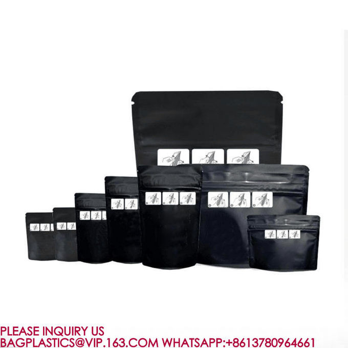 Plastic Food Packaging Smell Proof Jungle Boys Black Exit Child Proof Mylar Zipper Bag 3