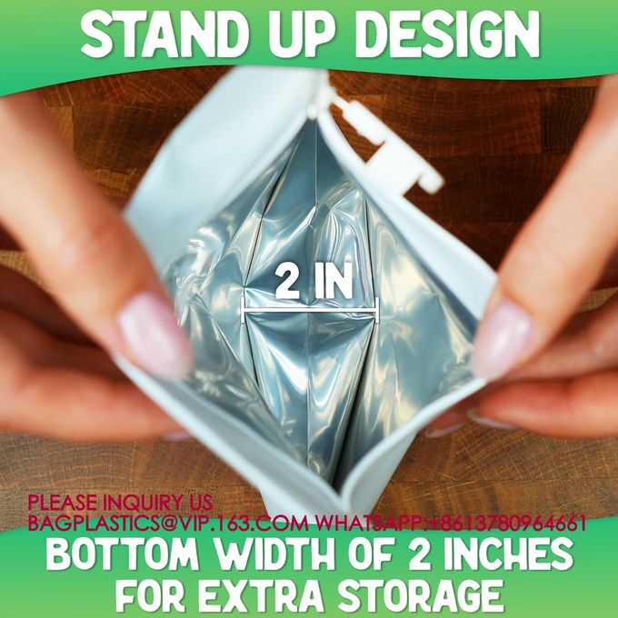 Child Proof Zipper Bags Zip Resealable Lock Dispensary Exit Mylar Child Protection Bags 3
