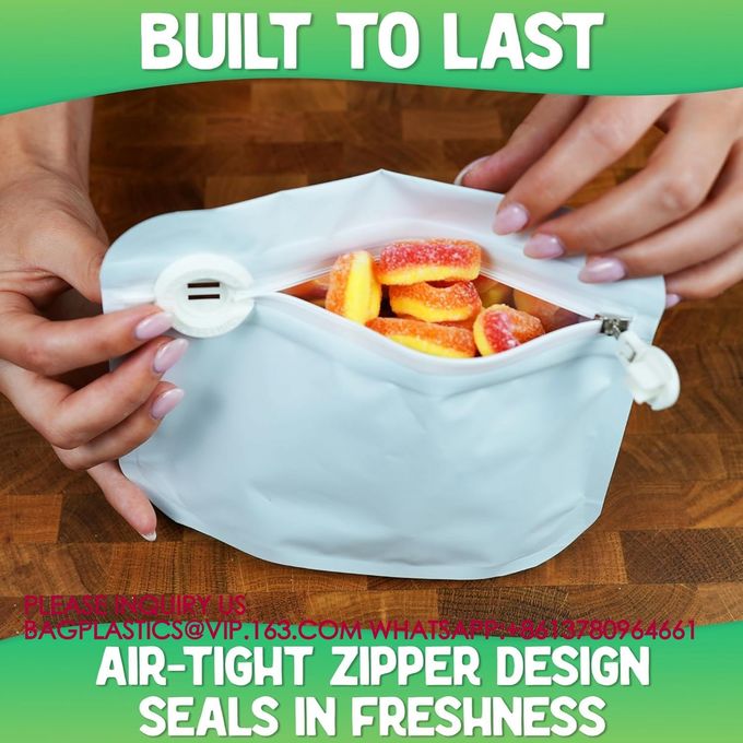Child Proof Zipper Bags Zip Resealable Lock Dispensary Exit Mylar Child Protection Bags 1