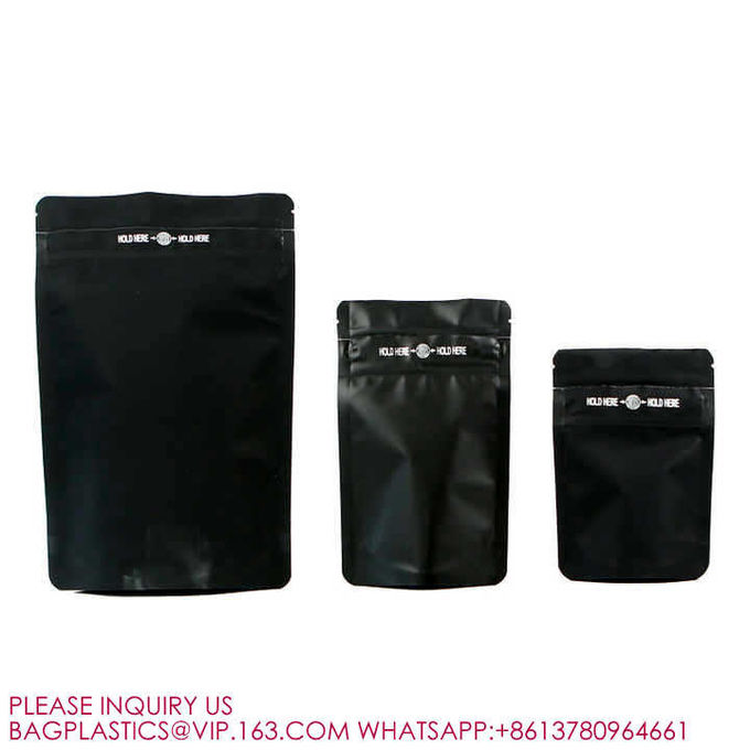 Snap Grip Seal Aluminum Foil Smell Proof Bag Zip Lock Foil Child Proof Exit Mylar Bags 0