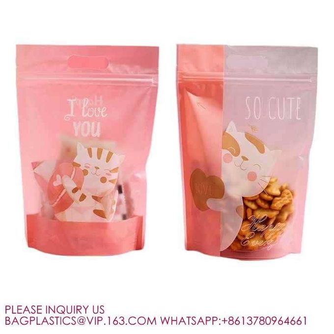 Eco Resealable Smell Proof Mylar Bags Holographic Packaging Pouch Bag with Clear Window 3