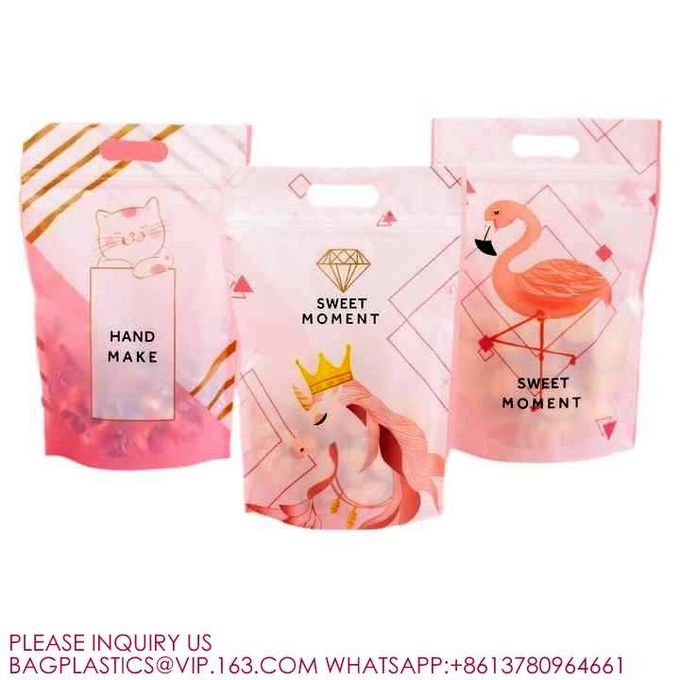 Eco Resealable Smell Proof Mylar Bags Holographic Packaging Pouch Bag with Clear Window 2