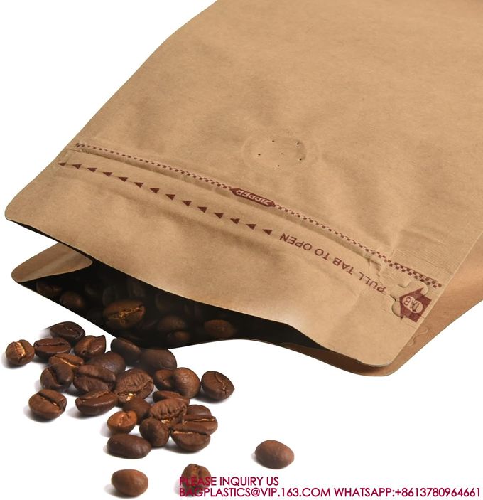 Degassing Pouch Bags With Valve, Food Storage Bags With Rsealable Zipper & Easy Open Tape 2