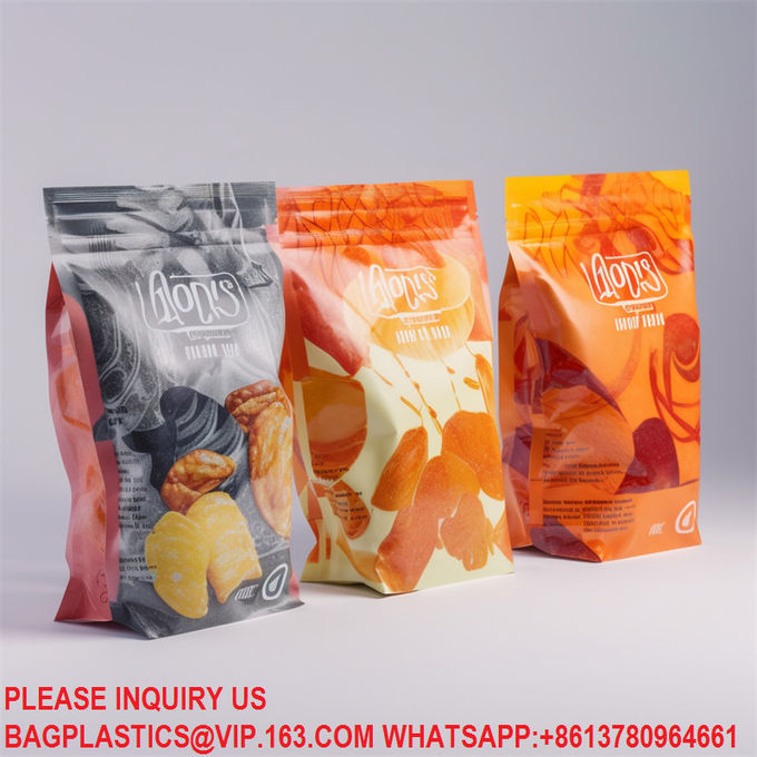 Top Zipper Closure Sealable Storage ZipLock Bags Doypack easy tear Packing Zipper Bag 3