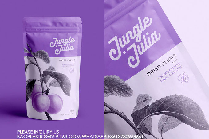 Resealable Mylar Bags, Edible Packaging Bags,Sample Bags,Ziplock Stand Up Pouches Bag 1