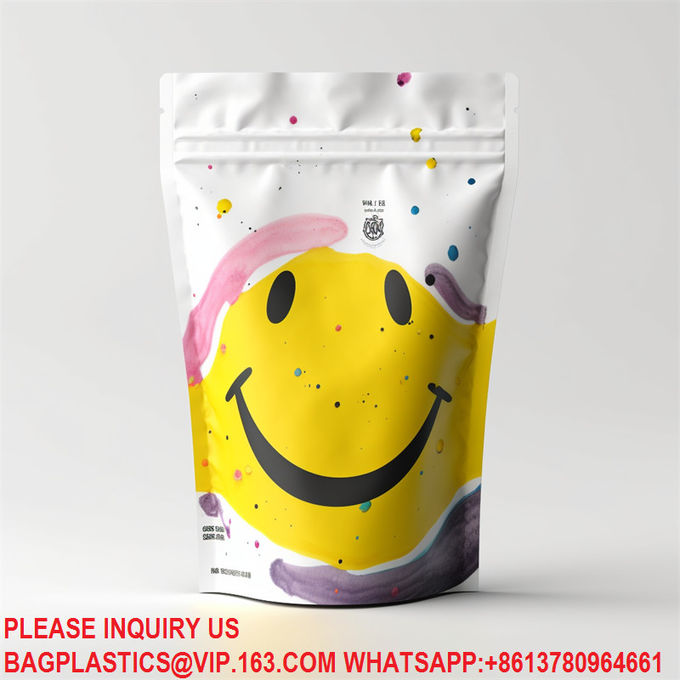 Matte Stand Up Zip Lock Bag Heat Sealing Spice Biscuits Coffee Resealable Packing Pouch 4