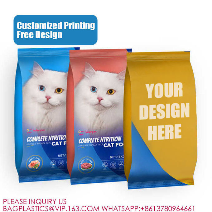 Self Sealing Side Gusset Pouch Zipper for Flat Bottom tea Coffee Pet Snack Food Mylar Bag 4